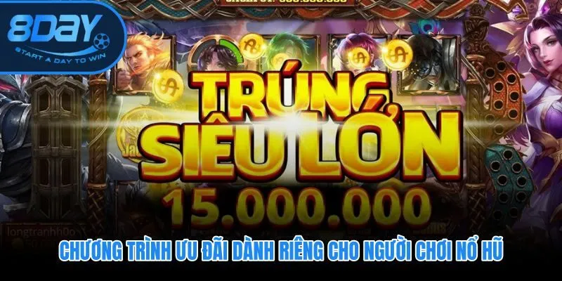 Hoàn trả tự động và lượt quay miễn phí tại sảnh nổ hũ 8DAY