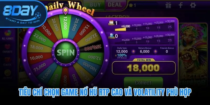 Chọn game RTP từ 96% trở lên bước đầu áp dụng cách quay hũ luôn trúng